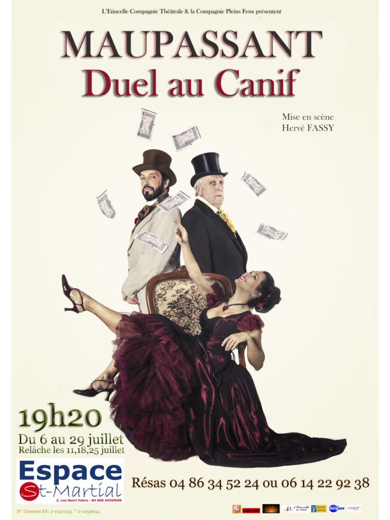 Duel au canif - Affiche du spectacle - Espace Saint Martial - Avignon 2018