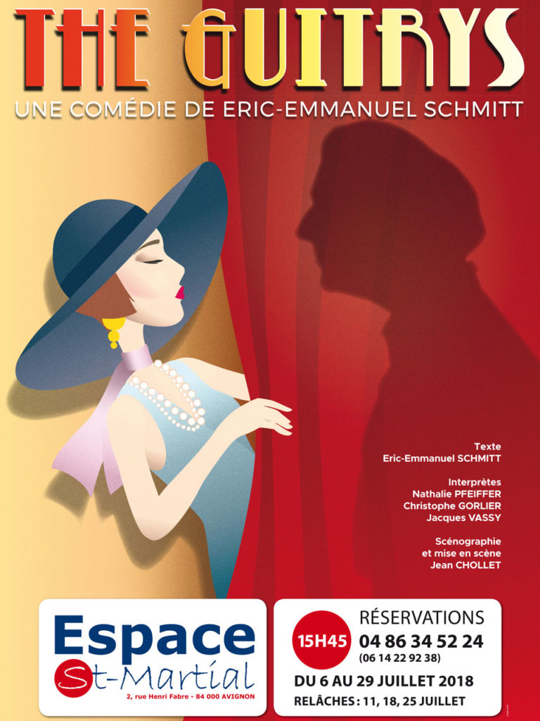 The Guitrys - Affiche du spectacle - Espace Saint Martial - Avignon 2018